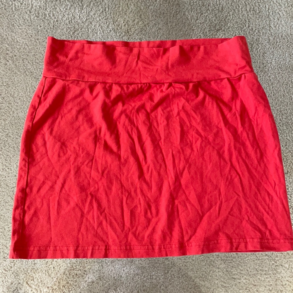 Orange Mini Skirt